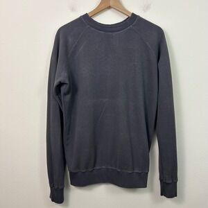 Jungmaven Women's Raglan Sweatshirt  Hemp Organic Cotton Gray Size Large